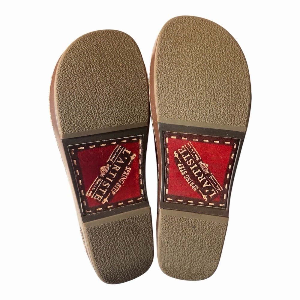 L'Artiste Chino-R Womens EU 37 US 6.5-7 Red Artistic Comfort Sandal Shoe - Picture 3 of 3
